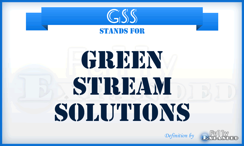 GSS - Green Stream Solutions