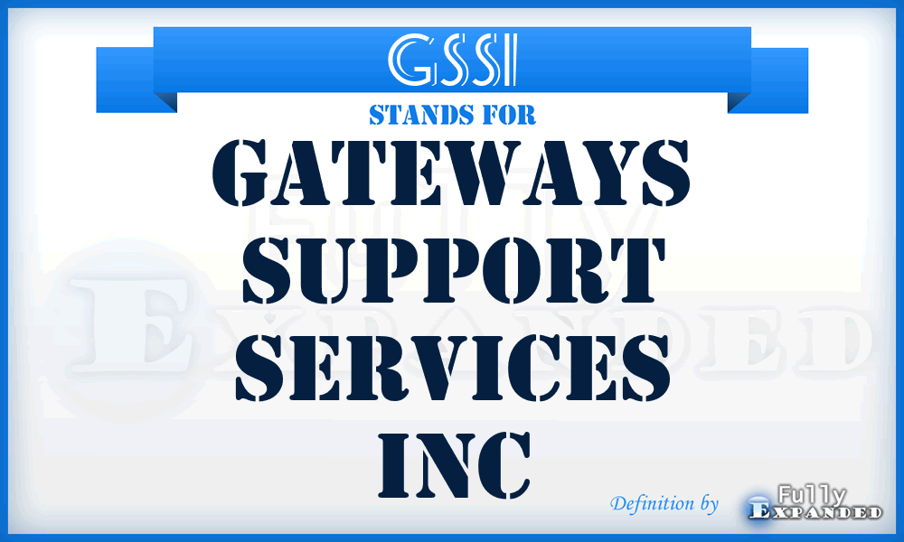 GSSI - Gateways Support Services Inc
