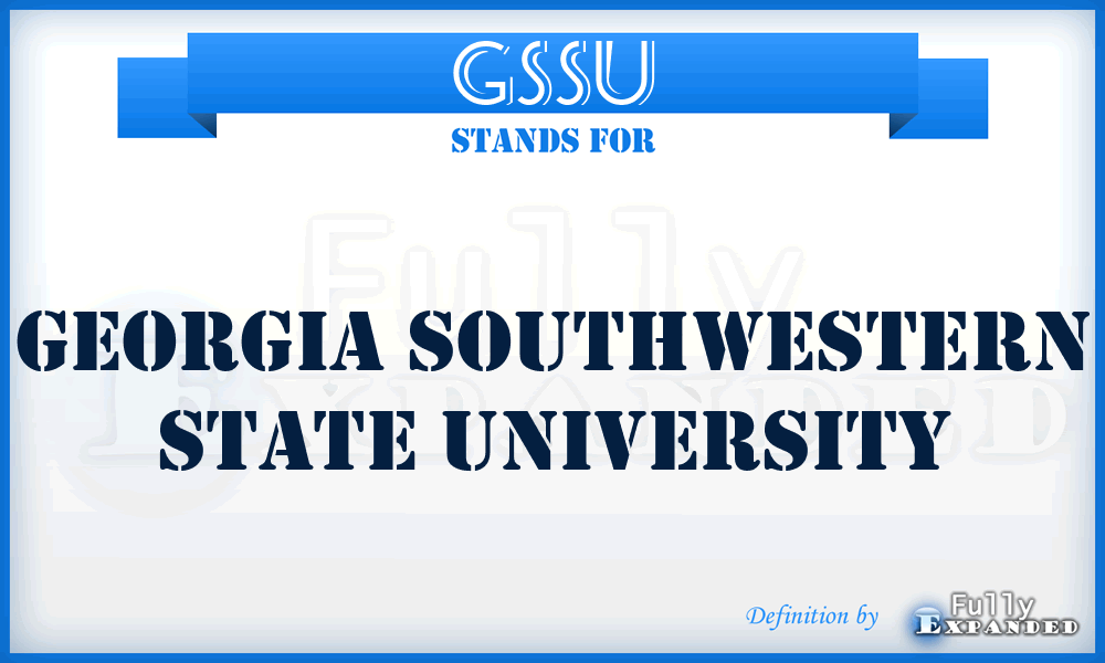 GSSU - Georgia Southwestern State University