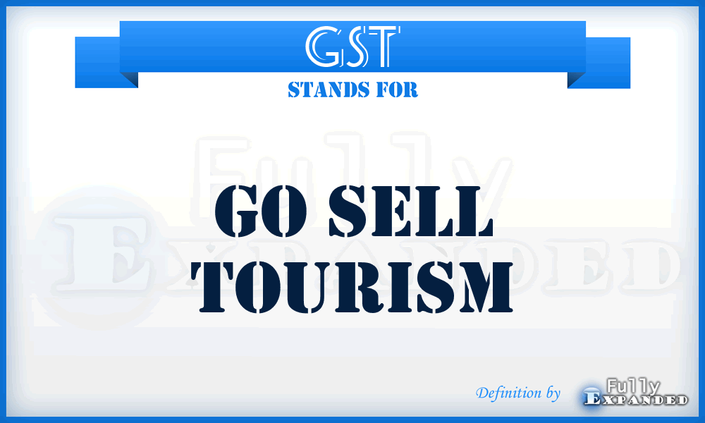 GST - Go Sell Tourism