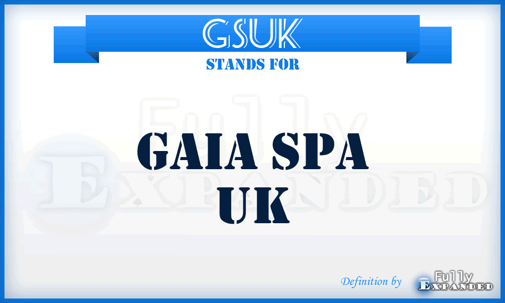 GSUK - Gaia Spa UK