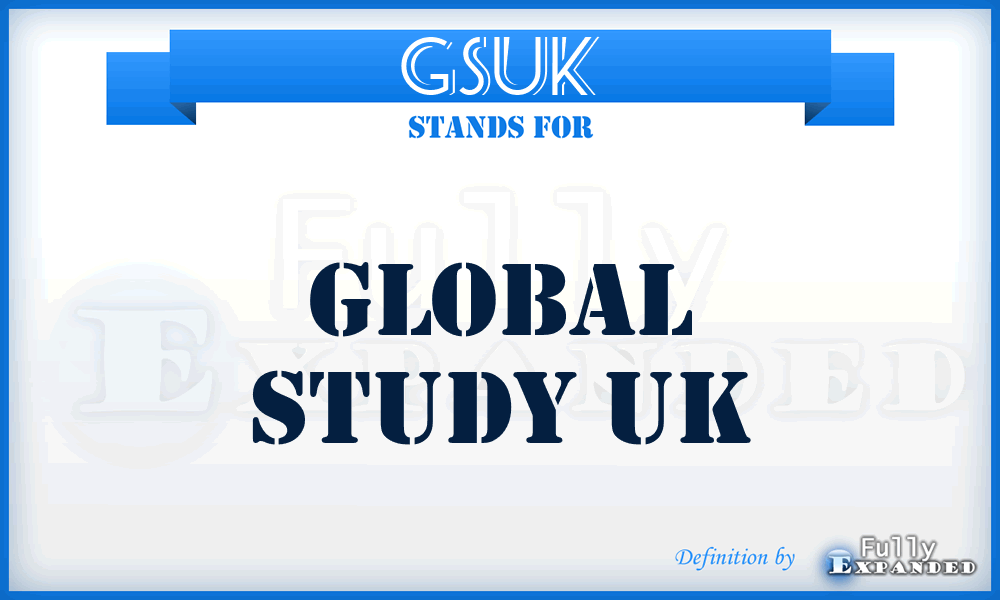 GSUK - Global Study UK