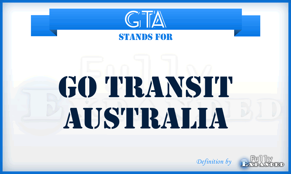 GTA - Go Transit Australia