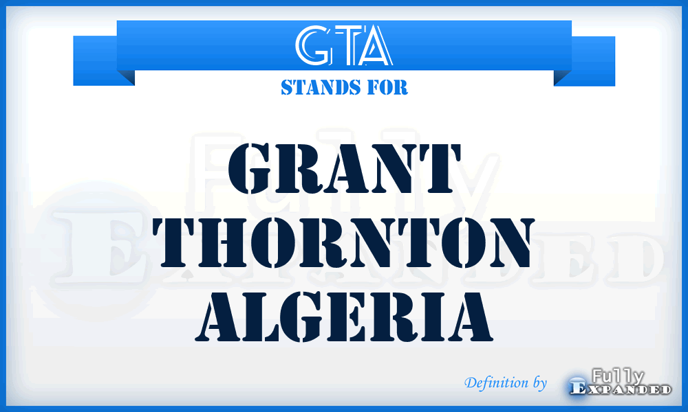 GTA - Grant Thornton Algeria