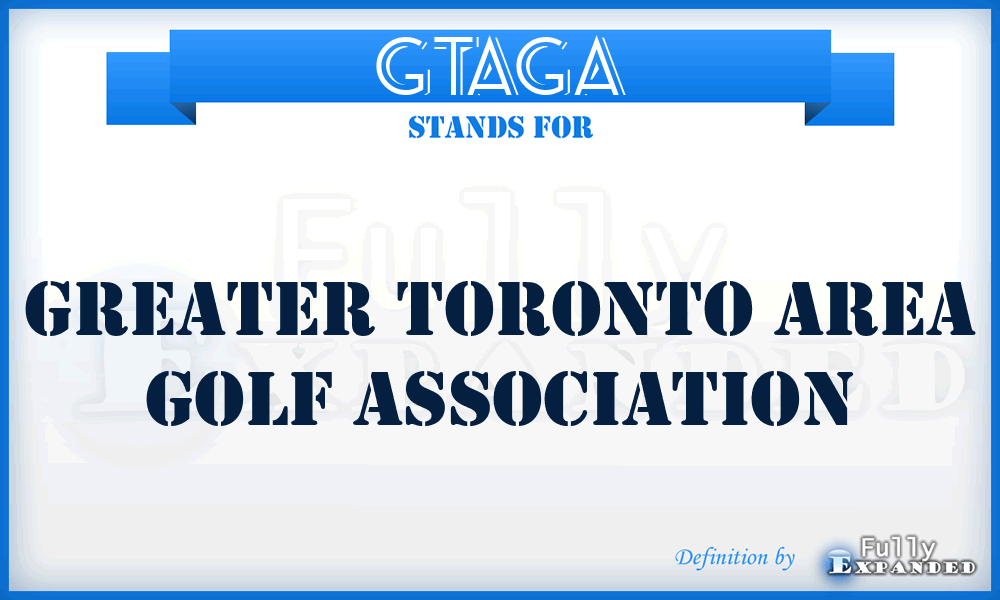 GTAGA - Greater Toronto Area Golf Association