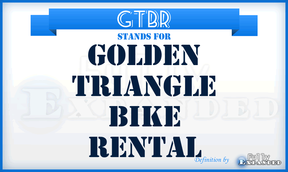GTBR - Golden Triangle Bike Rental