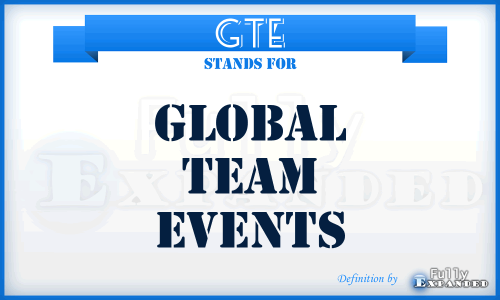 GTE - Global Team Events