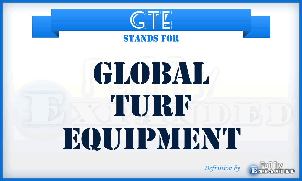 GTE - Global Turf Equipment