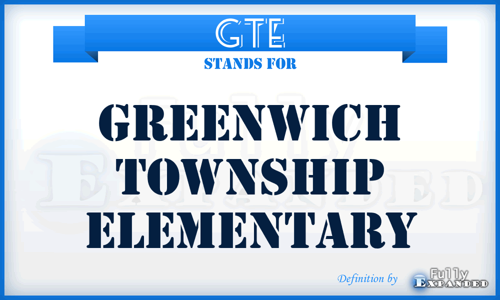 GTE - Greenwich Township Elementary