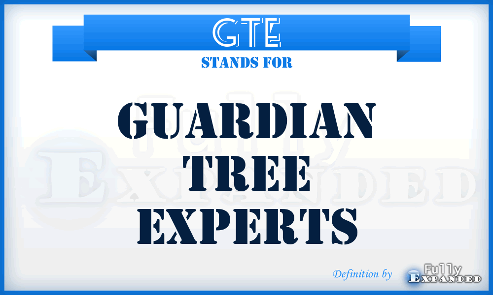 GTE - Guardian Tree Experts