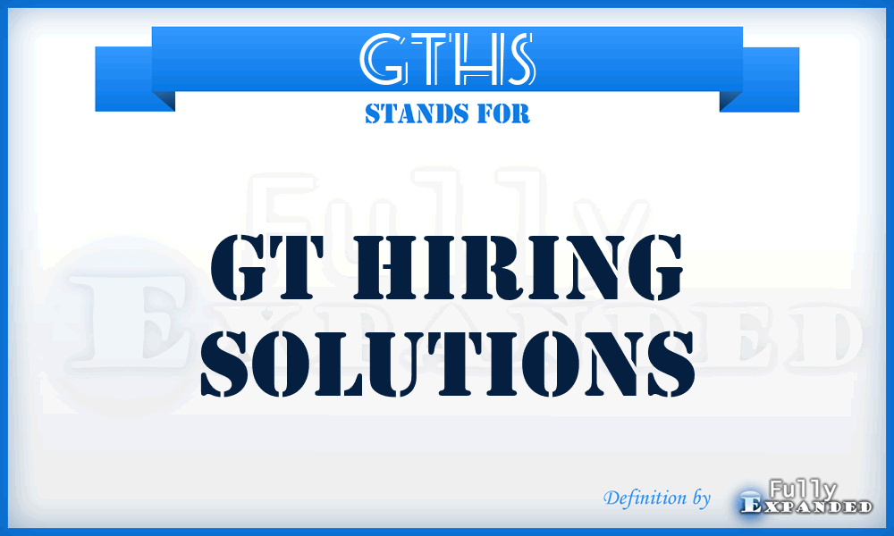 GTHS - GT Hiring Solutions