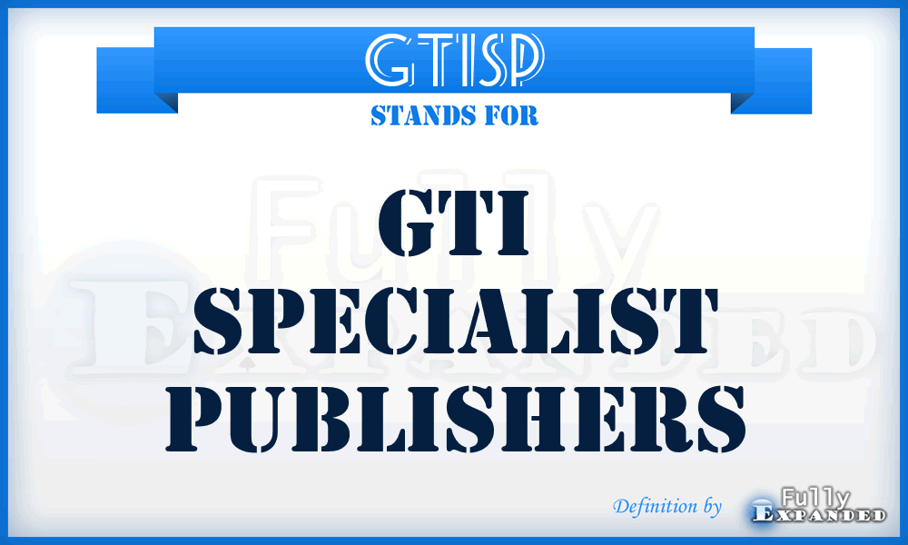 GTISP - GTI Specialist Publishers