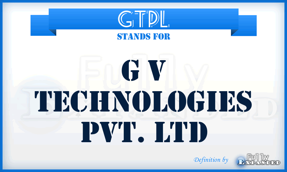 GTPL - G v Technologies Pvt. Ltd