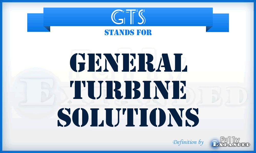 GTS - General Turbine Solutions