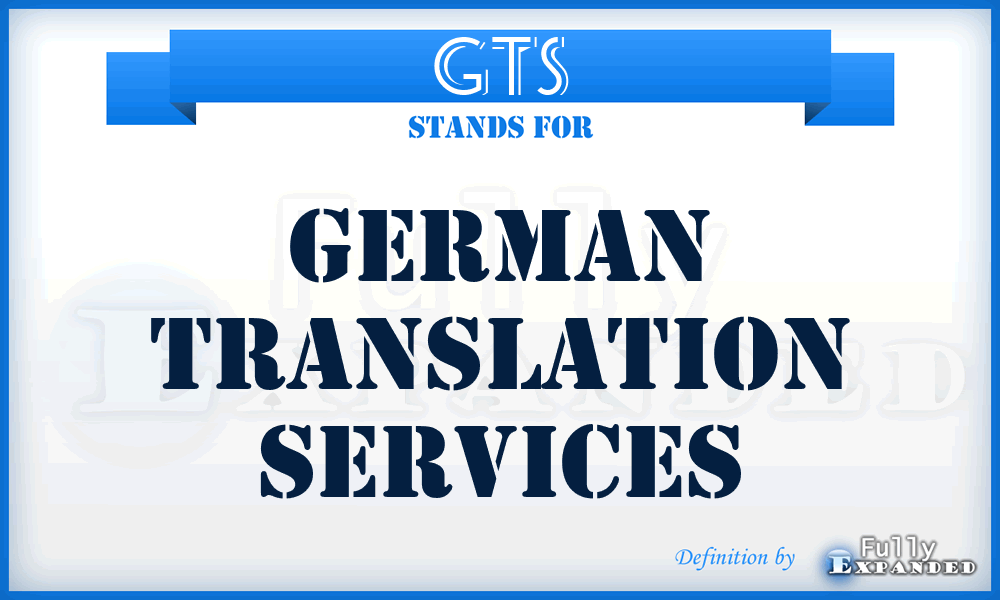 GTS - German Translation Services