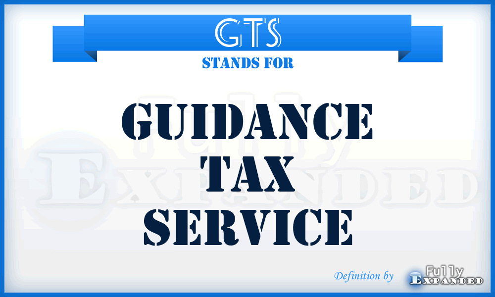 GTS - Guidance Tax Service