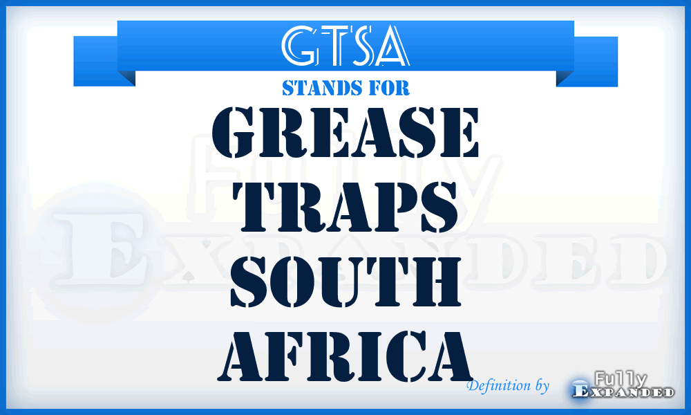 GTSA - Grease Traps South Africa