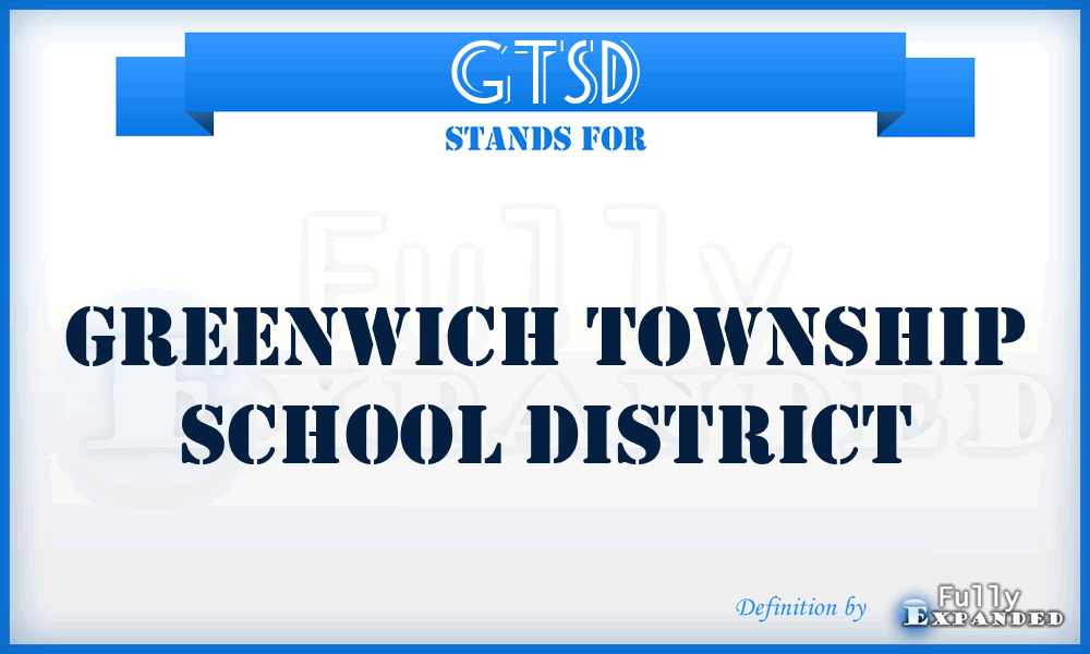 GTSD - Greenwich Township School District