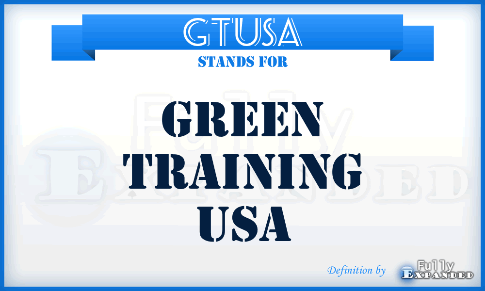 GTUSA - Green Training USA