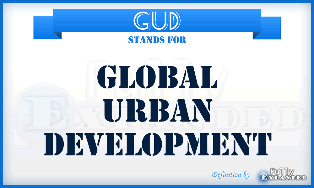 GUD - Global Urban Development
