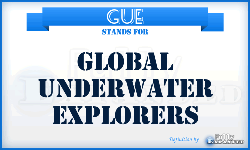 GUE - Global Underwater Explorers