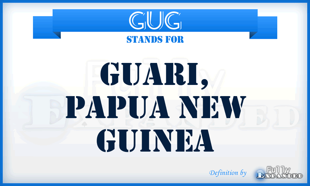 GUG - Guari, Papua New Guinea