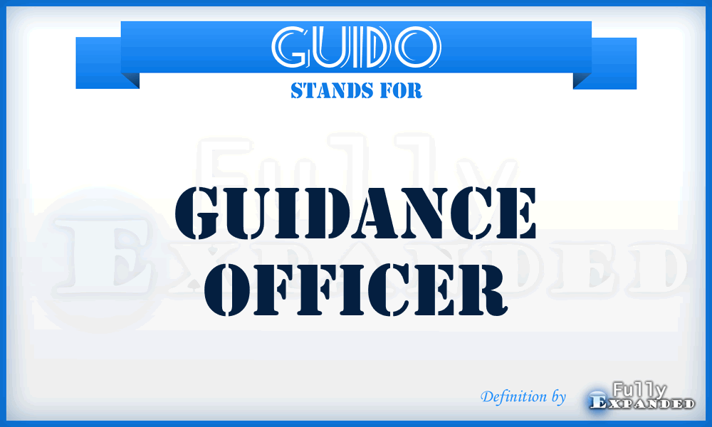 GUIDO - GUIDance Officer