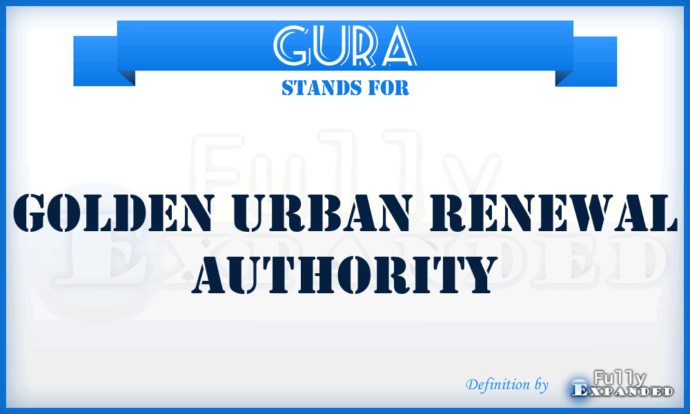 GURA - Golden Urban Renewal Authority
