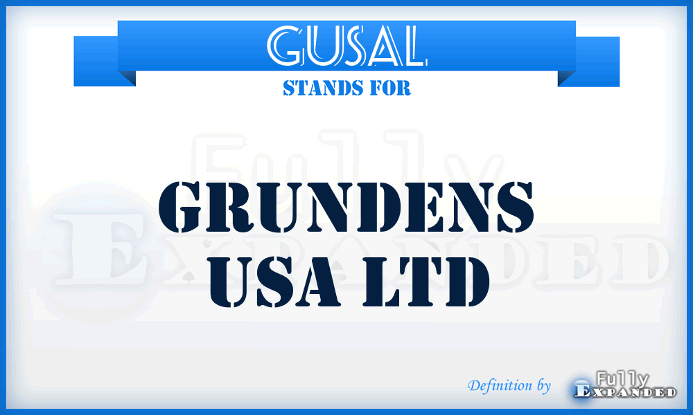 GUSAL - Grundens USA Ltd