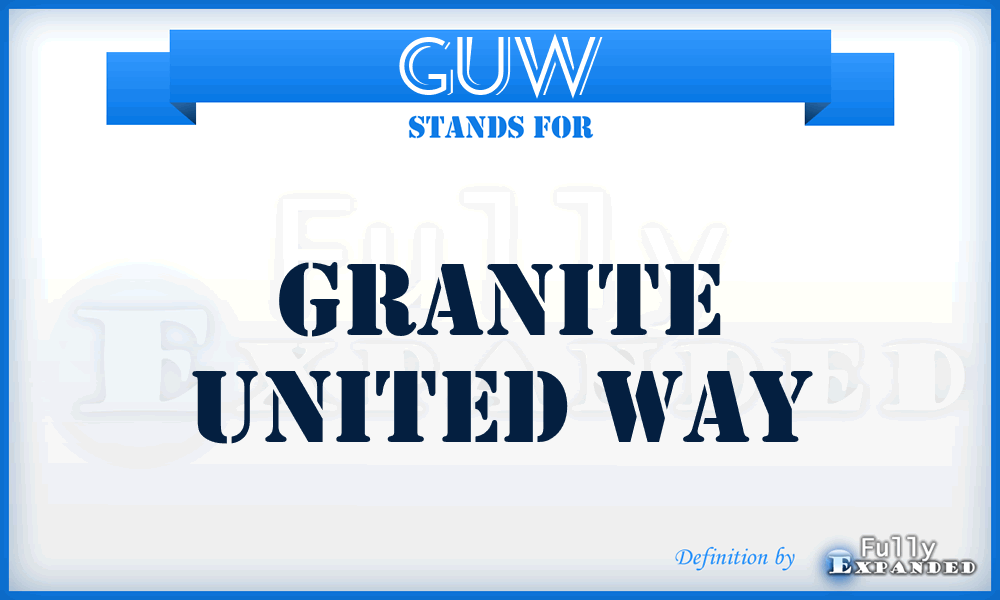GUW - Granite United Way