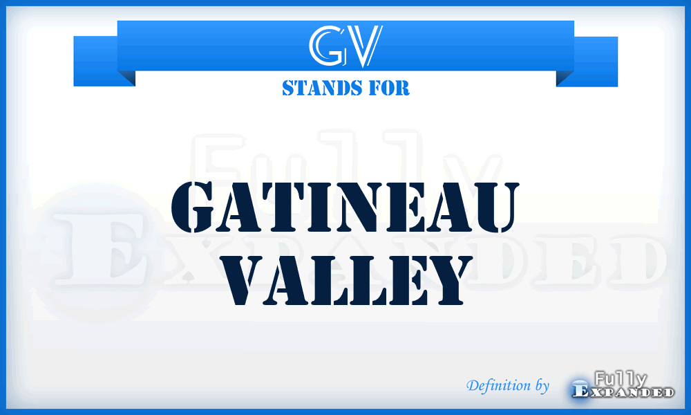 GV - Gatineau Valley