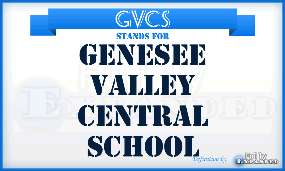 GVCS - Genesee Valley Central School