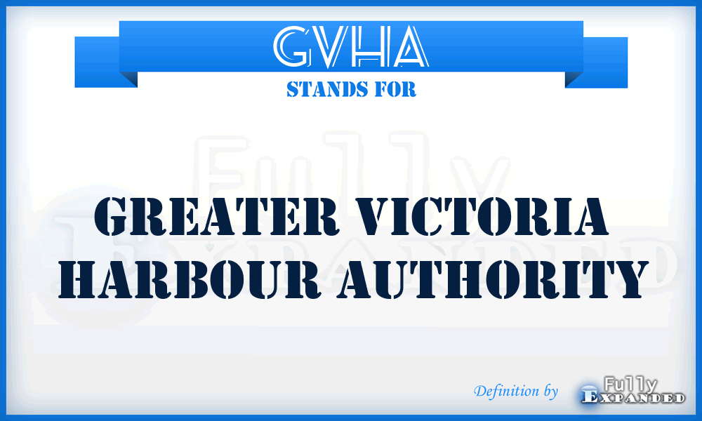 GVHA - Greater Victoria Harbour Authority