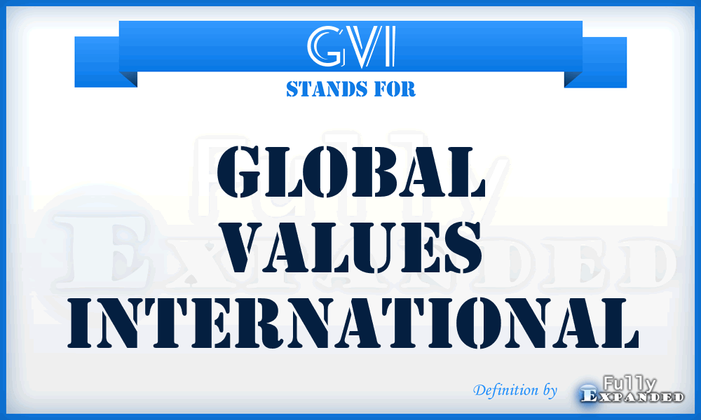 GVI - Global Values International