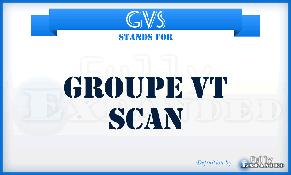 GVS - Groupe Vt Scan