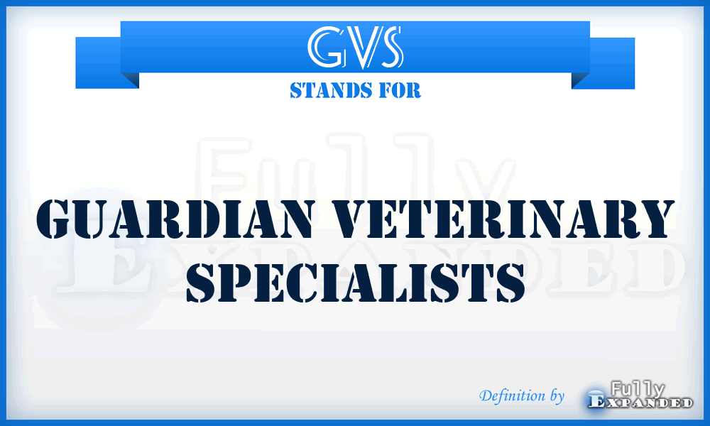 GVS - Guardian Veterinary Specialists