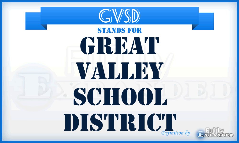 GVSD - Great Valley School District