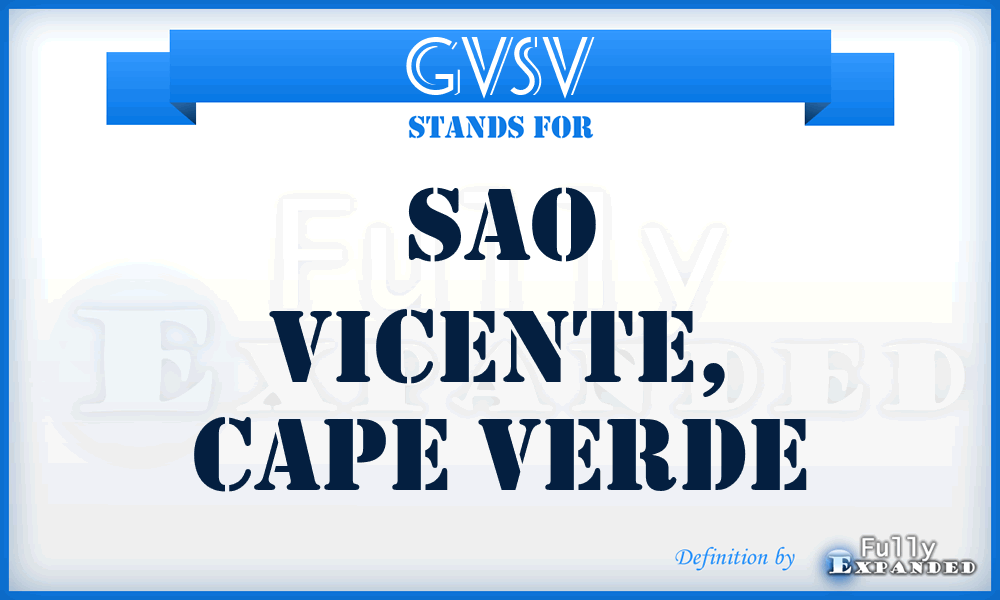 GVSV - Sao Vicente, Cape Verde