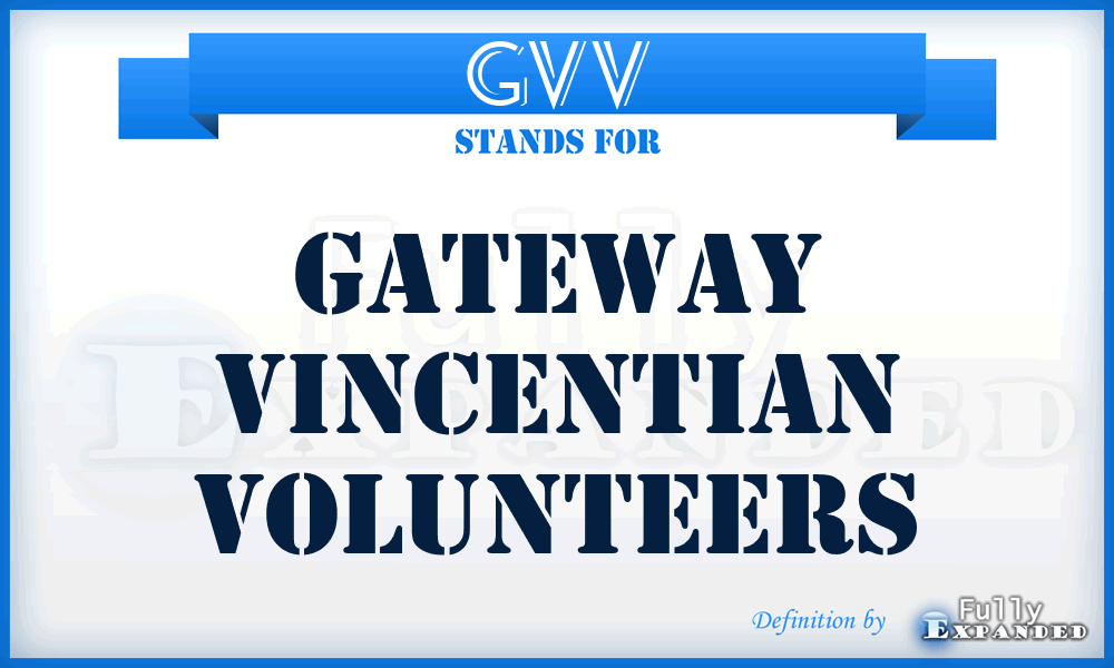 GVV - Gateway Vincentian Volunteers