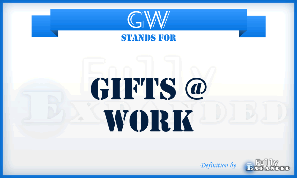 GW - Gifts @ Work