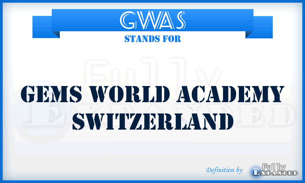 GWAS - Gems World Academy Switzerland
