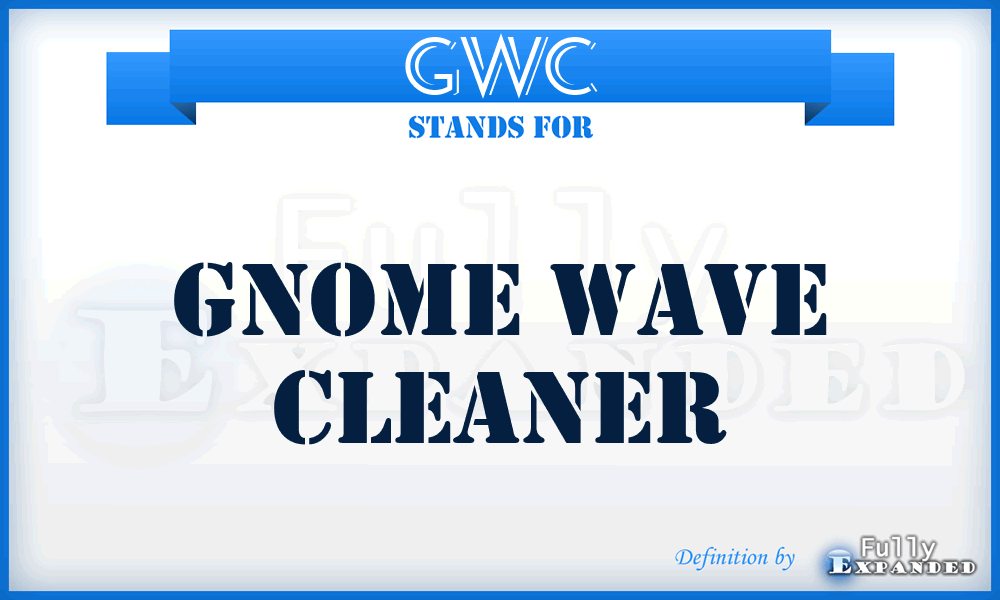 GWC - Gnome Wave Cleaner