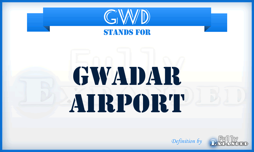 GWD - Gwadar airport