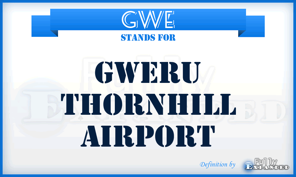 GWE - Gweru Thornhill airport