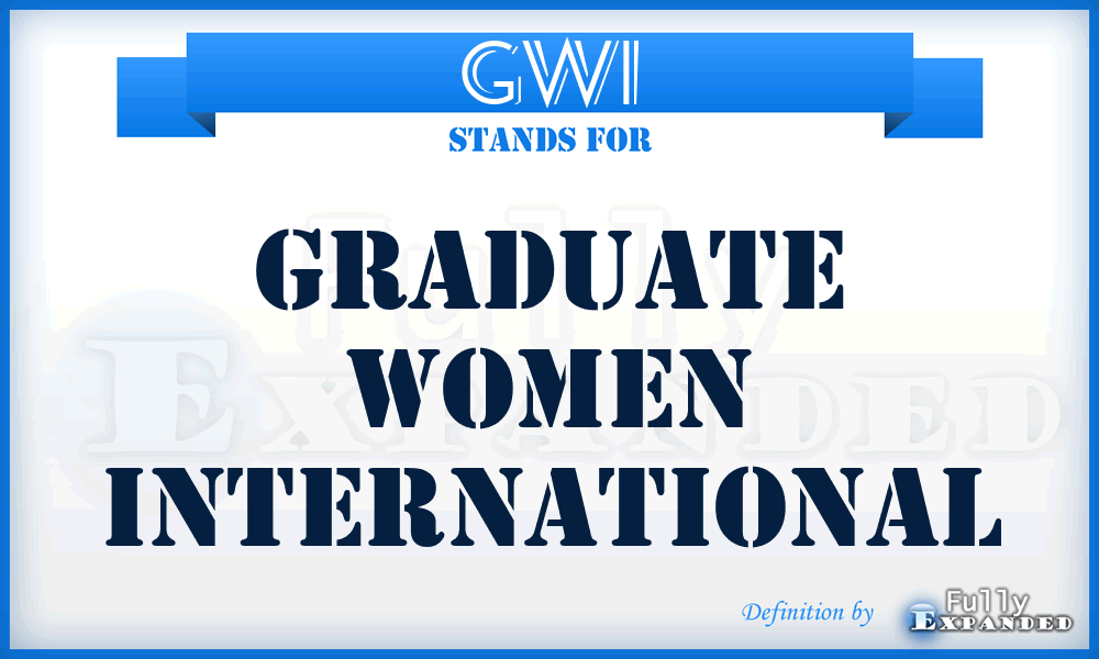 GWI - Graduate Women International