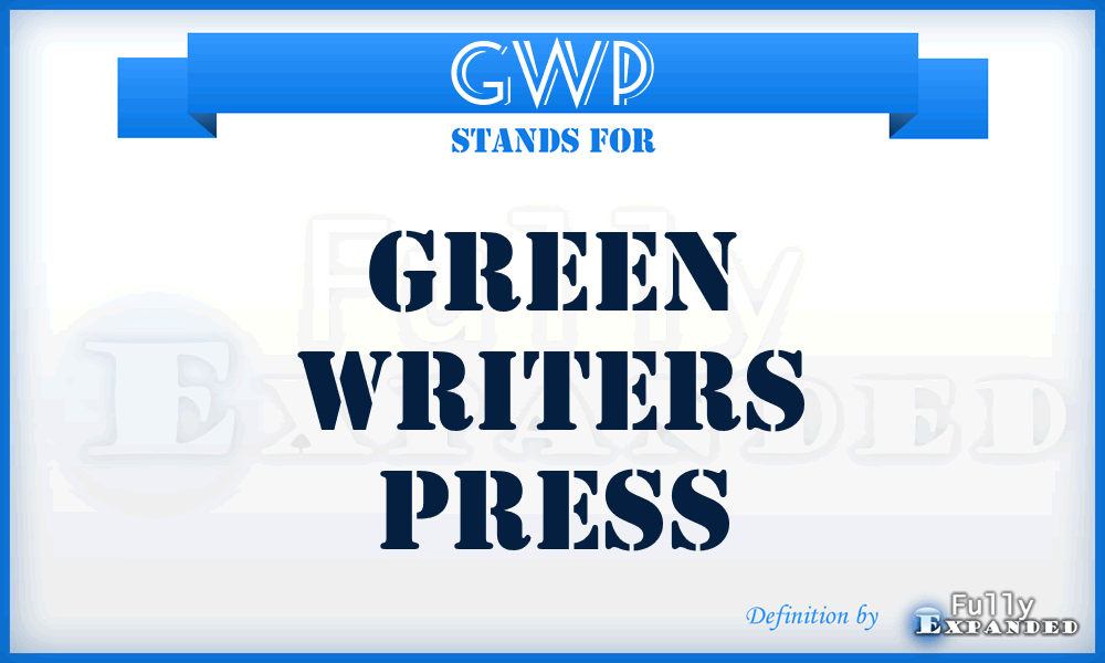 GWP - Green Writers Press