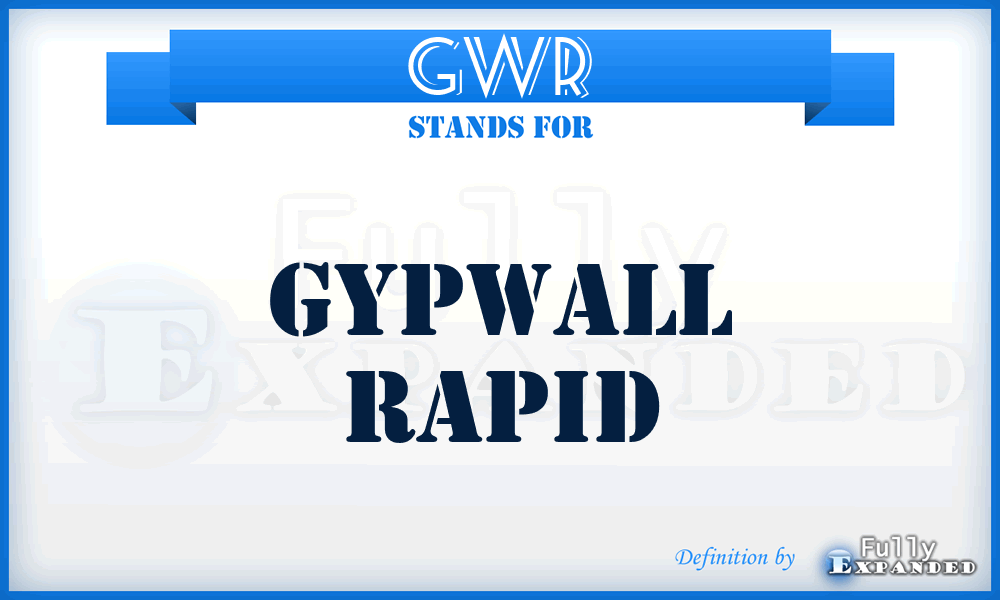 GWR - GypWall Rapid