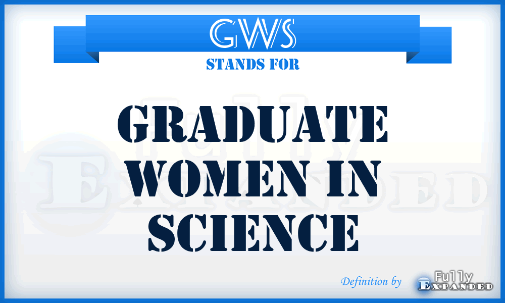 GWS - Graduate Women in Science
