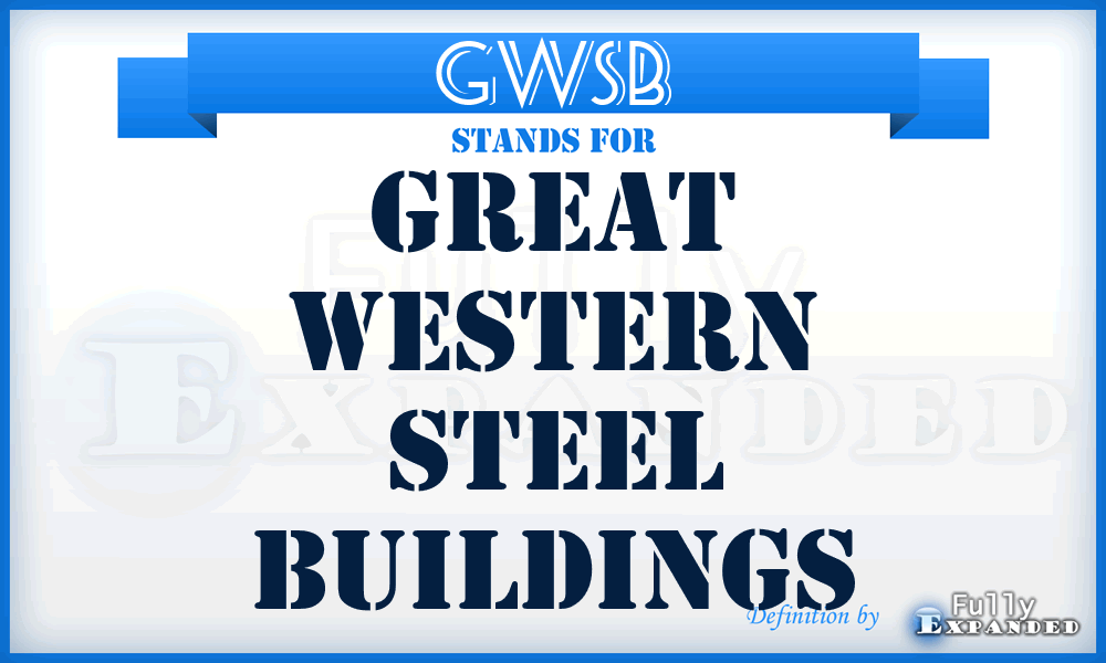 GWSB - Great Western Steel Buildings