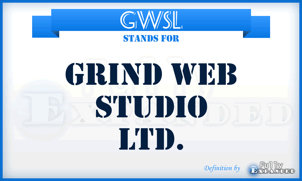 GWSL - Grind Web Studio Ltd.